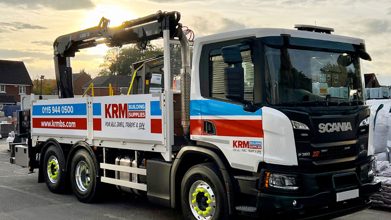 KRM Building Supplies lorry