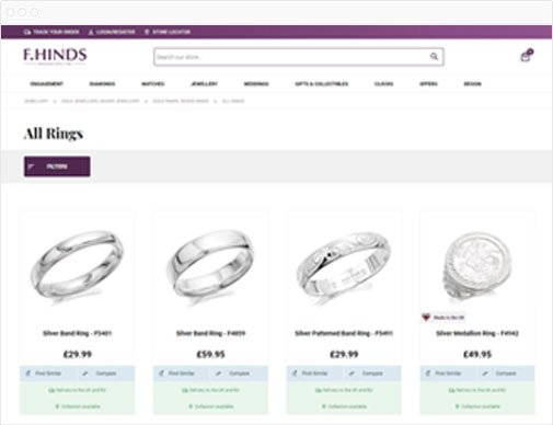 F Hinds Ecommerce Case Study - Red Technology UK