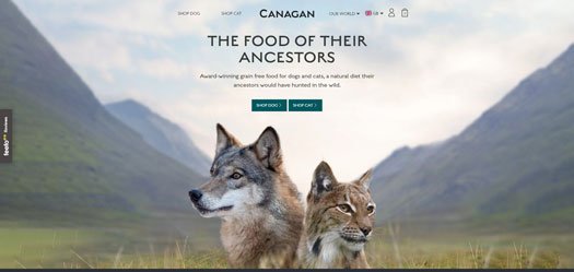 Canagan homepage