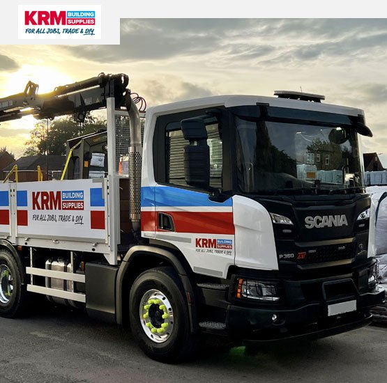 KRM lorry outside depot